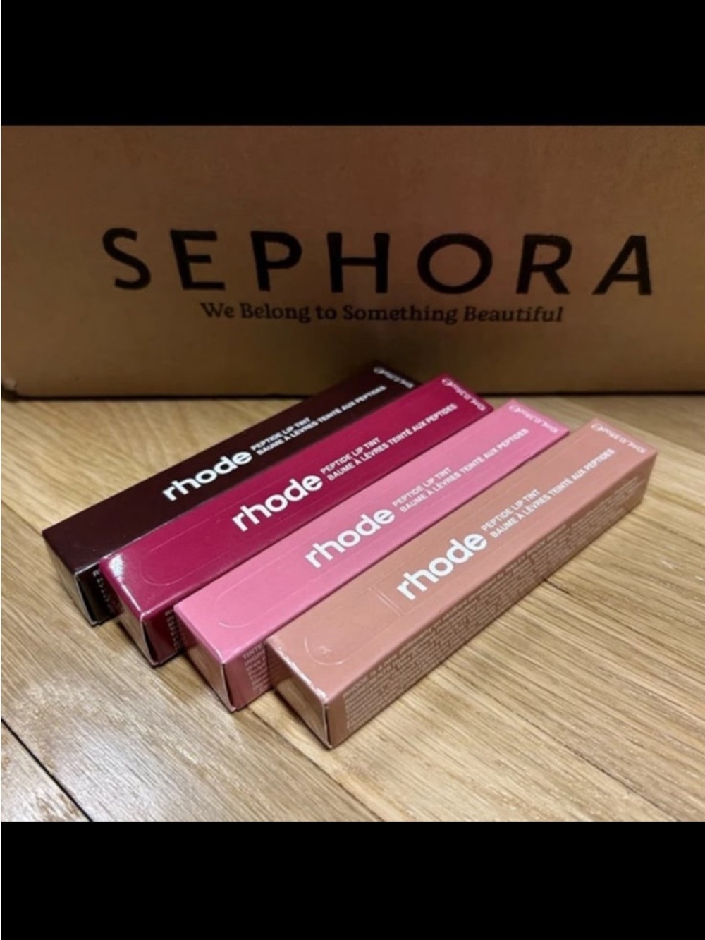 Rhode Peptide Lip Tint Set (4) Hailey Bieber Limited Edition NEW Full Bundle